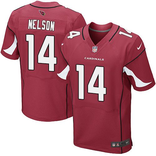 Nike Cardinals #14 J.J. Nelson Red Team Color Men's Stitched NFL Vapor Untouchable Elite Jersey - Click Image to Close